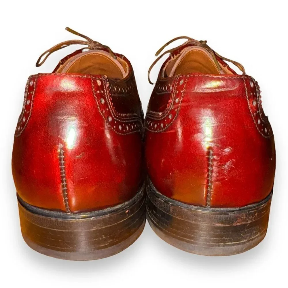 Hanover Handmade in USA Wingtip Oxford Dress Shoes 9.5